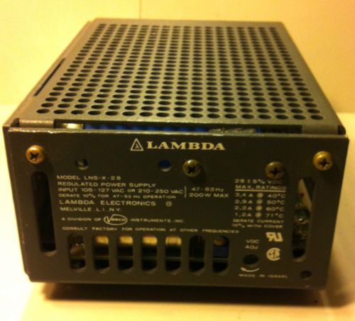 Lambda LNS-X-28 Regulated Linear POWER SUPPLY 200W Low Ripple/Noise Used