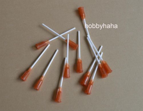 100 pcs 1.5&#034;  15Ga  amber  PP Blunt flexible syringe needle tips
