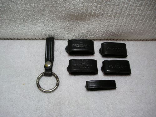Police Officer Belt Keepers (5) and Key Ring