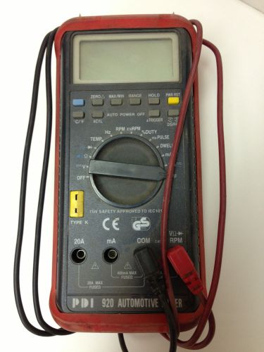 PDI 920 Automotive Multieter, professional multifuncioning voltmeter etc...LOOK!