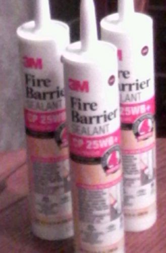 3M  FIRE BARRIER SEALANT  CP 25WB+  RED BROWN AUCTION  is for 3  TUBES 10.1 OZ