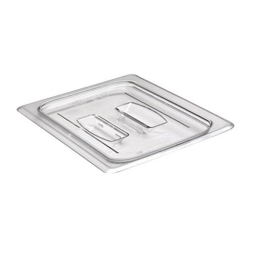 6 Cambro 60CWCH135 Camwear 1/6 Size Clear Polycarbonate Handled Lid