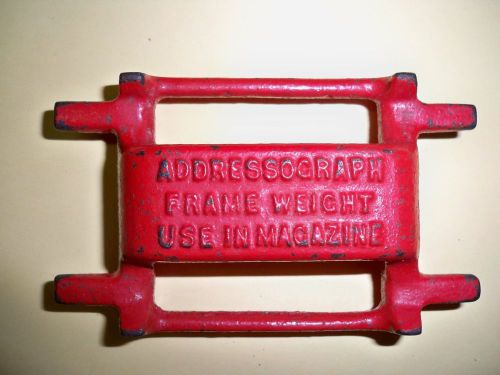 Addressograph Stamping Machine Weight
