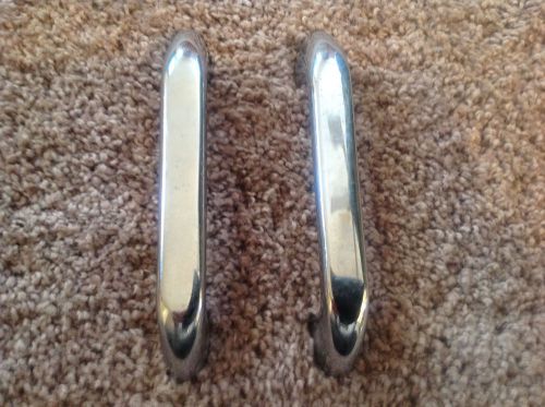 Set of TWO Vintage Kason HDWE #576 Chrome Plated Brass Pull Handles, 4 7/8&#034; Long