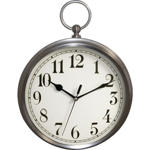 BRAND NEW - Westclox 47612a 15.5&#034; Metal Pocket Watch Wall Clock