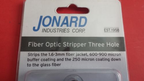Jonard Fiber Optic Stripper Three Hole NEW
