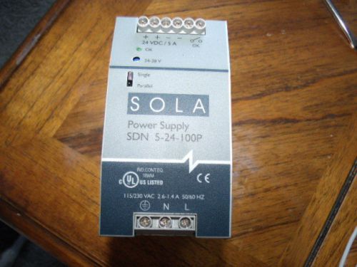 USED SOLA SDN 5-24 100P Power Supply Module 24VDC 20A
