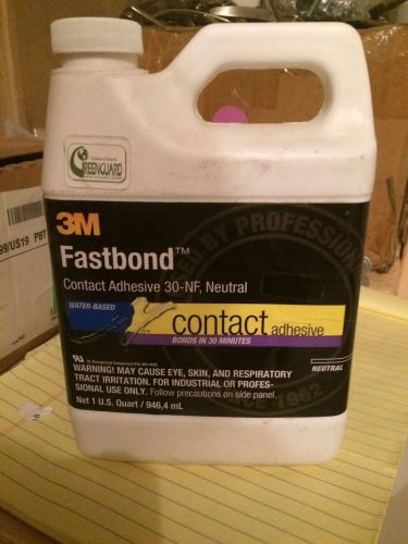 NEW 3M 30NF Fastbond Contact Adhesive, Neutral 1 Qt. Bottle