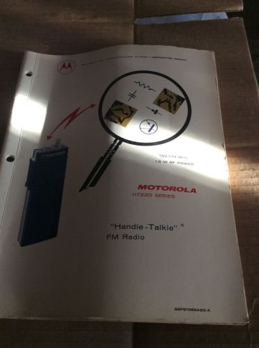 Vintage Motorola Handie Talkie Ht220 Fm Radio Manual
