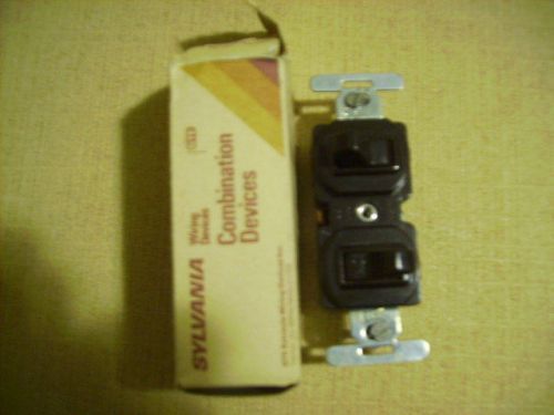 Sylvania Combinatoin switch single pole and 3 Way Side Wired Brown