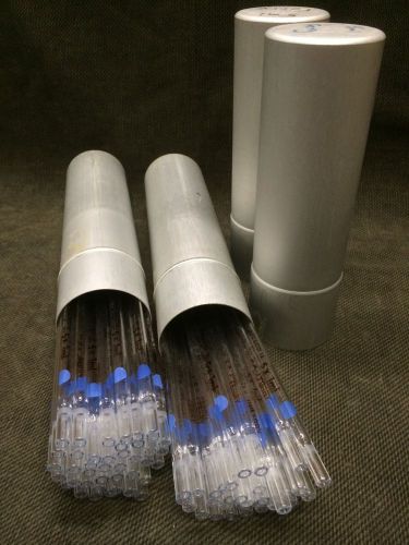 LOT 74 Glass 5ml Pipetes w/Aluminum Canister, pipete