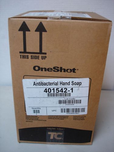 Box of 4 OneShot 1600ml Antibacterial Hand  Soap Refill Bottles 4015421 TC