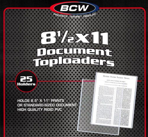 25 NEW 8.5X11 Menu Topload Holders  8 1/2 x 11 Holder