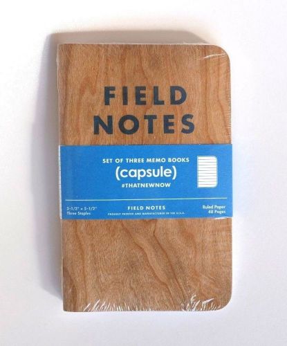 Field Notes Woodgrain Capsule Limited Edition Notebooks Rare
