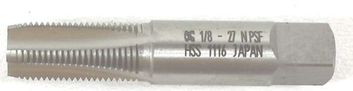OSG 1312600 1/8-27NPTF HSS CLEAR 4FLUTES TAPER  PIPE TAP