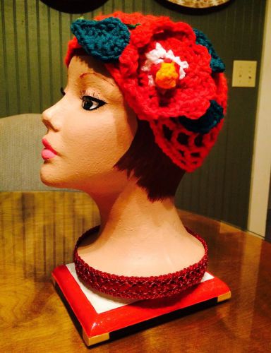 One Of A Kind Painted Styrofoam Mannequin Head for Hats Wigs