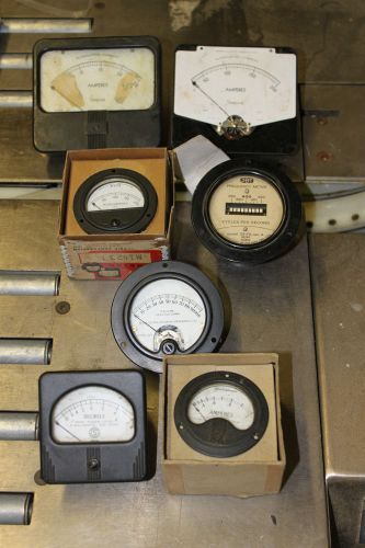 Lot of Antique Panel Meter Gauges Steampunk