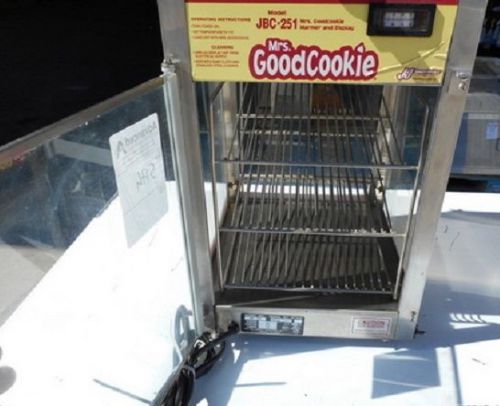 Wisco mrs. good cookie warmer &amp; display small countertop heated cabinet jcb-251 for sale