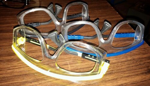 Lot of 3 Pairs of UVEX safety glasses-new, old stock! CHEAP