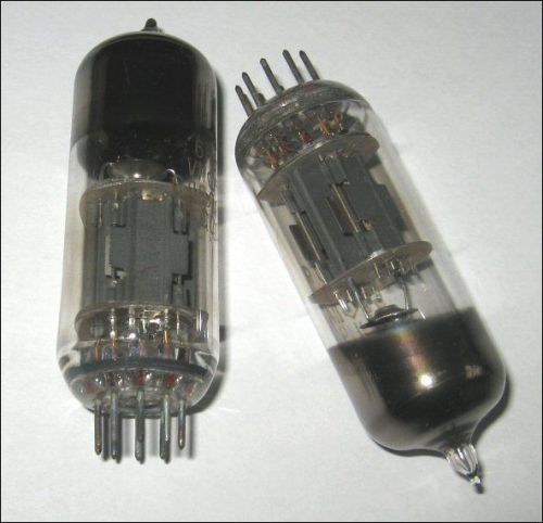 6N6P Tube: Russian double output triode. Rough clone of ECC99. Price for 2