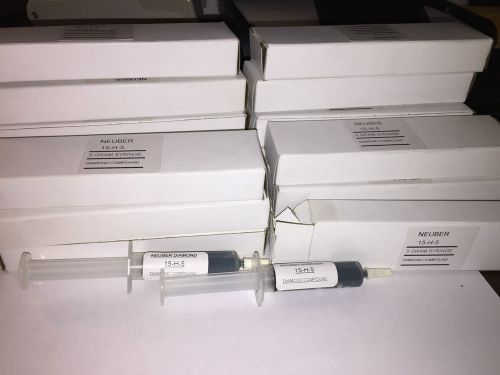 Neuber diamond compound 5 gram syringes 15-h-5 qty 18 dark blue 10-20 microns for sale