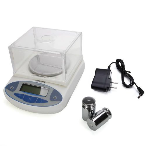 2000g/0.01g Accurate Digital Balance Laboratory Counting Weight Scale White