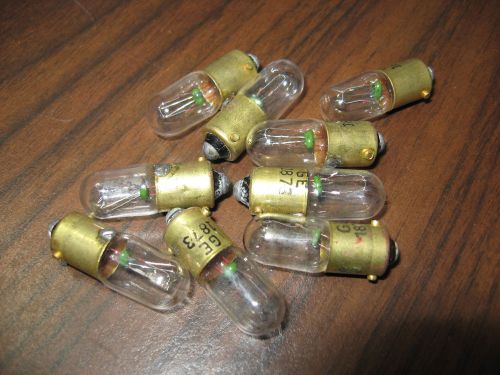 Lot of 9 New GE 1873 Miniature Bulbs 6 Watt, 28 Volt