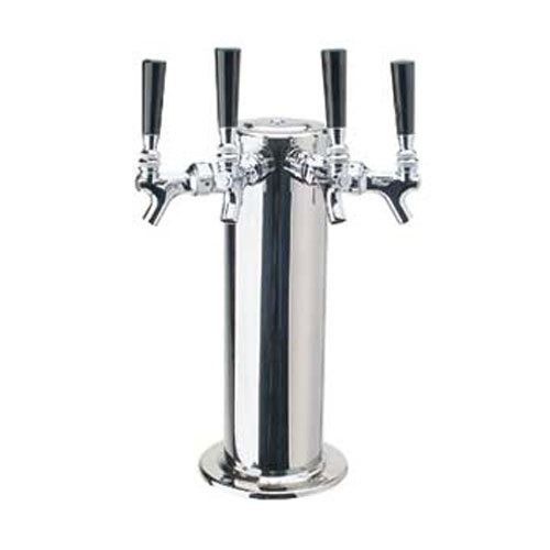 NEW MICRO MAGIC STAINLESS STEEL 4 FAUCET DRAFT TOWER AND DRIP TRAY- RETAILS $700