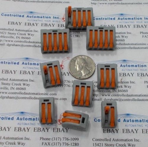 3)222-412/3)222-413/3)222-415 wago compact splicing connector lever nut assortmt for sale