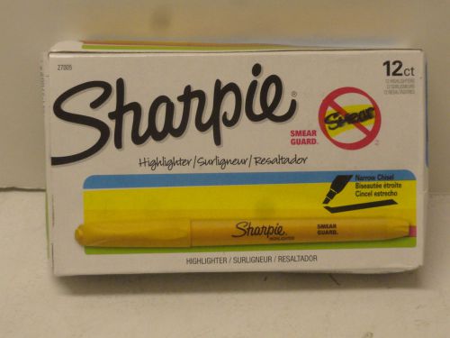Sharpie Accent Pocket Style Highlighter, Yellow, 12-Pack 27005 - FREE shipping!