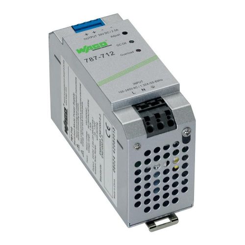 WAGO  787-712  AC/DC POWER SUPPLY, 120W, 24V, 2.55A