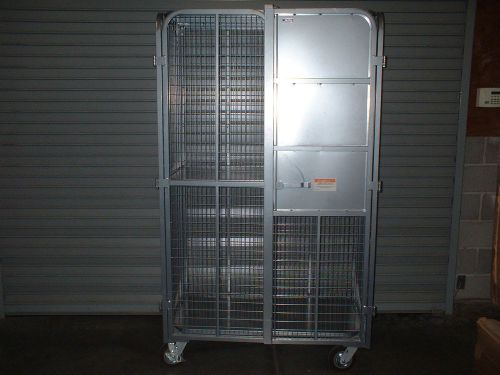 GLOBAL T97912114 FOLDING SECURITY STORAGE RACK CABINET ENCLOSURE ISO9005