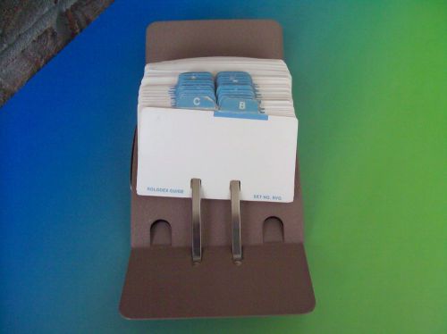Vintage Rolodex V-File Jr. Model V524-J Metal Card Filing
