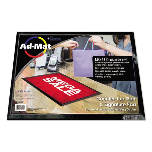 Admat counter mat, 8 1/2 x 11, black base for sale