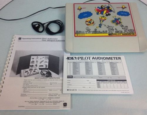Maico Pilot Model B Bilingual Audiometer w/ manual