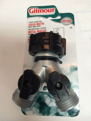 Garden hose, multi-faucet fitting, zinc, two outlets with two shut-off valves for sale