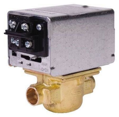 Honeywell v8043f1036 zone valve 24vac  w/terminal block &amp; auxiliary end switch for sale