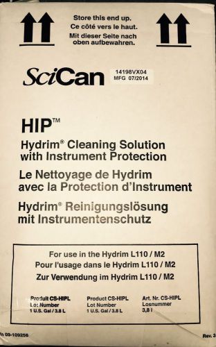 SciCan HIP Hydrim Cleaning Solution w/ Instrument Protection: (2) 1 gallon boxes