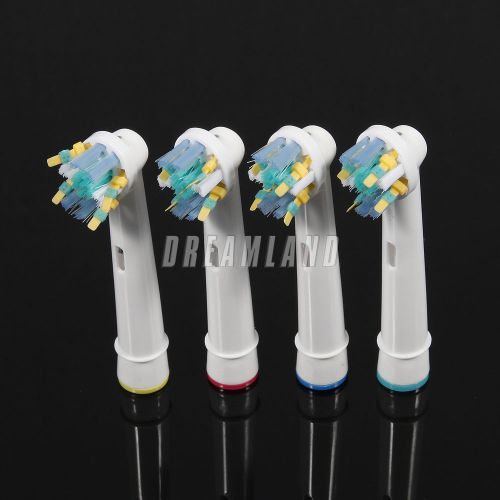 4x electric tooth brush heads replacement for braun oral-b floss action eb25-a for sale