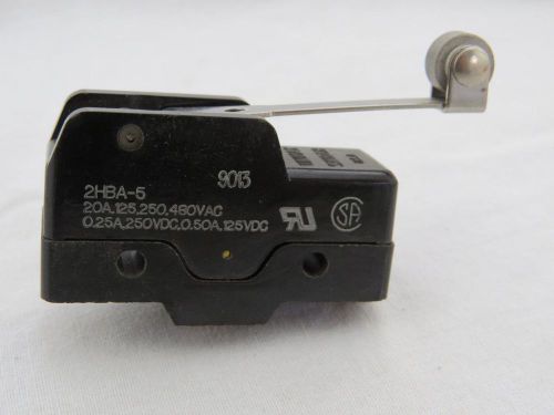 Unimax 2HBA-5  Long Roller Lever  Switch , Normally Open or Closed Connections