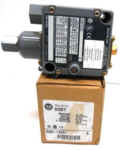 Allen bradley, pressure control switch, 836t-t253j, series a 12-150 psi for sale