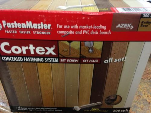 FastenMaster Cortex Plugs Azek Redland Rose 300SF Hidden Fastener PVC Decking