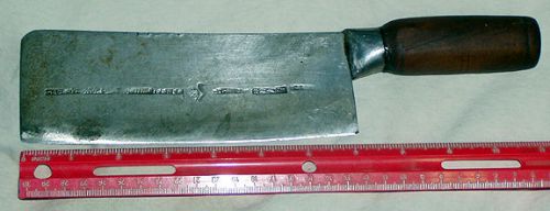 Ching Kee Lee Chinese Cleaver Made in Hong Kong, small but thick