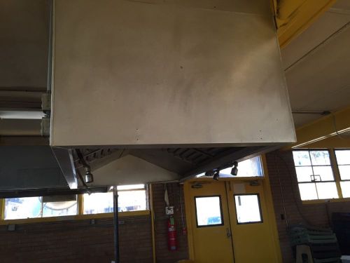 Large commercial kitchen vent hood