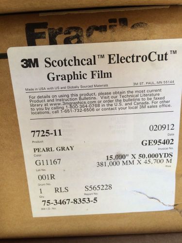 3M SCOTCHCAL ELECTROCUT GRAPHIC FILM - PEARL GRAY - ****NEW****