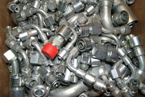 Brand new gates hydraulic hose glp megacrimp fittings mixed lot (qty 150) for sale