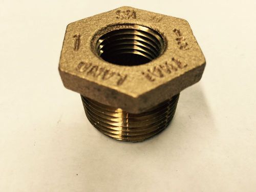 1&#034; x 1/2&#034; brass hex head reducer bushing for sale