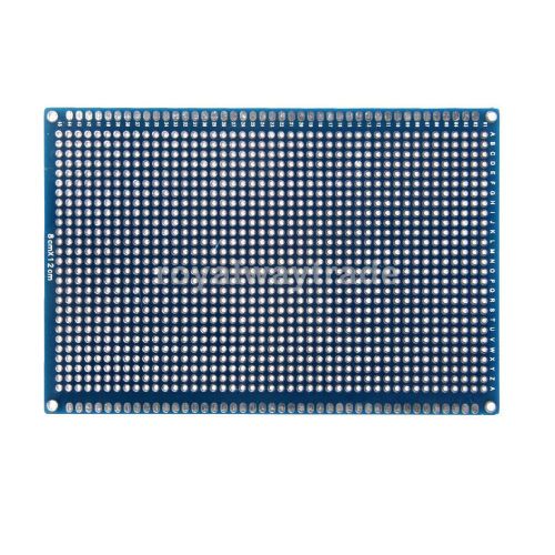 Double Side Prototype PCB Universal Printed Circuit Board Peg Board 8x12cm