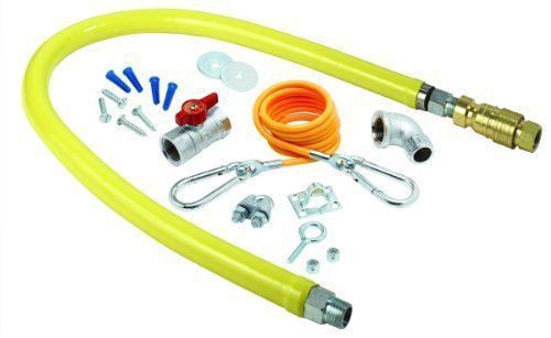 T&amp;S Brass HG-4D-48K Gas Hose with Quick Disconnect  48 inches long 3/4 NPT