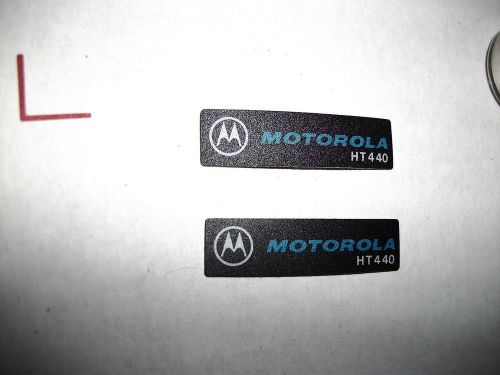 MOTOROLA HT440  NAMEPLATES   ( 2 PCS ) NEW         ( 030915 )